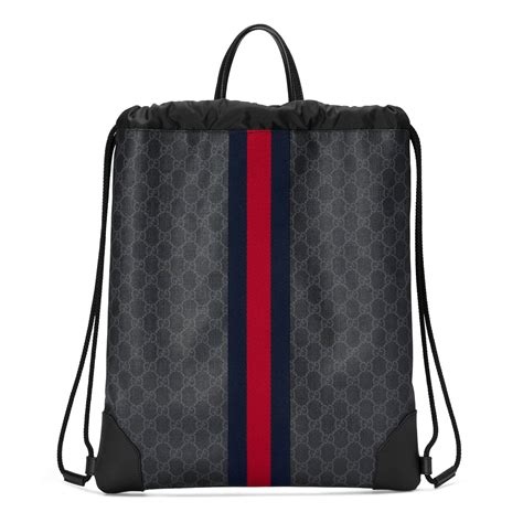 gucci drawstring backpack for men